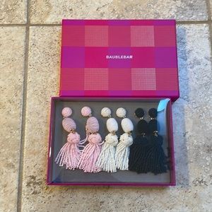 New BaubleBar earring set of 3